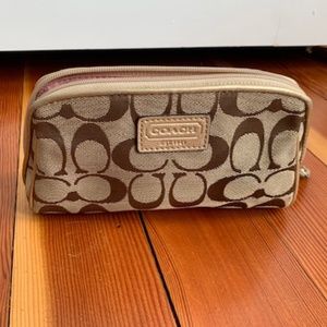 Coach Gold Makeup Clutch